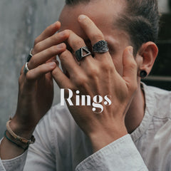 Rings silver + gold plated by L.K.Lewis