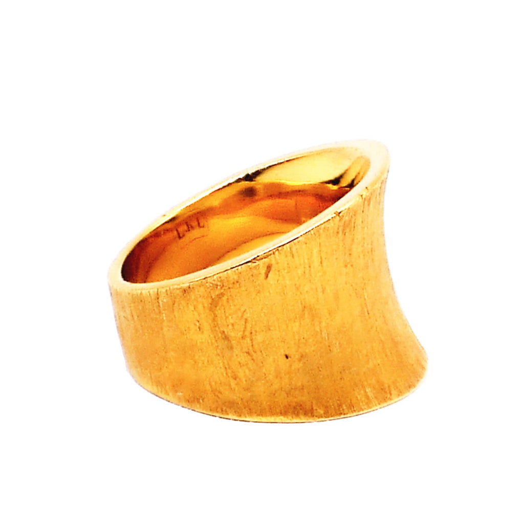 Fiery - Ring 925 Sterling Silver plated with 21K Gold